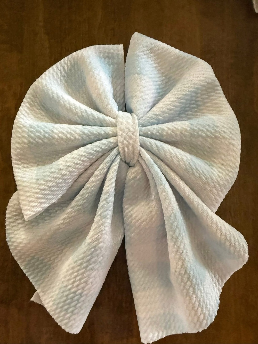 Light Blue Fabric Sailor Bow Hair Accessory